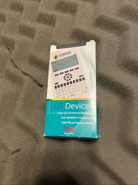 QT Device - Teal/White With Box Self-Paced Testing Mode